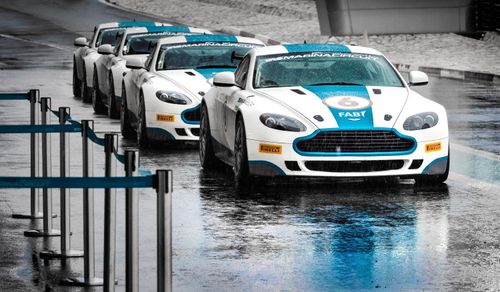 Rare rain on the Emirati racetrack